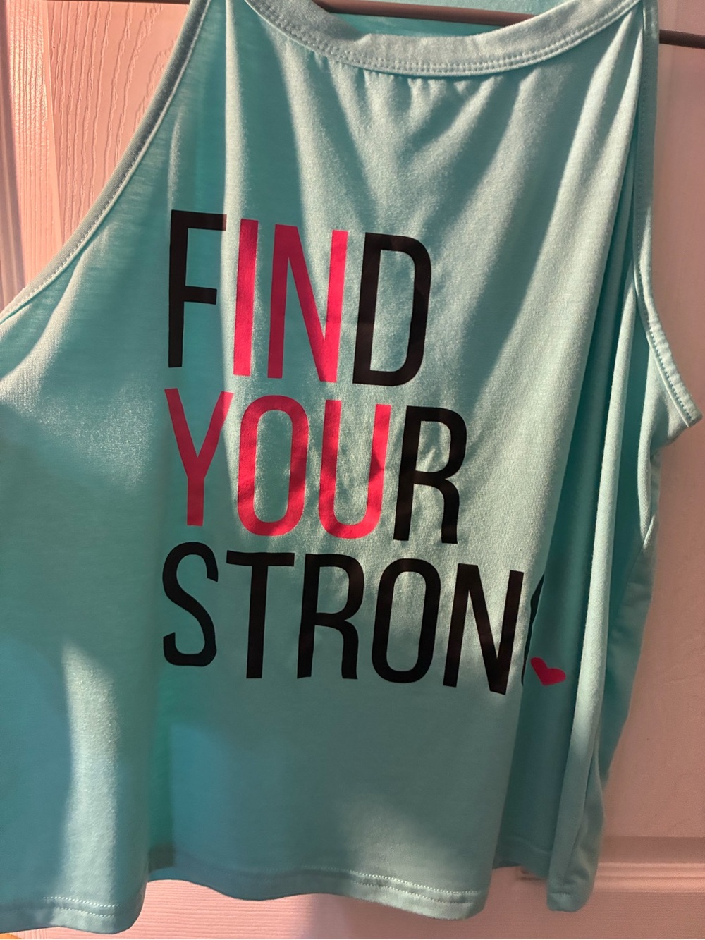 Find Your Strong Mint Graphic Tank Top